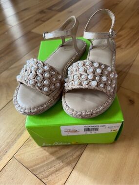 Holly Linen Pearl-Embellished Sam Edelman - Beige
